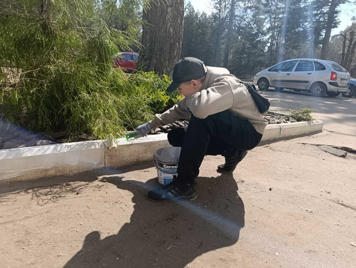 Субботник с пользой для района провели учащиеся Айкидо из Киселевич