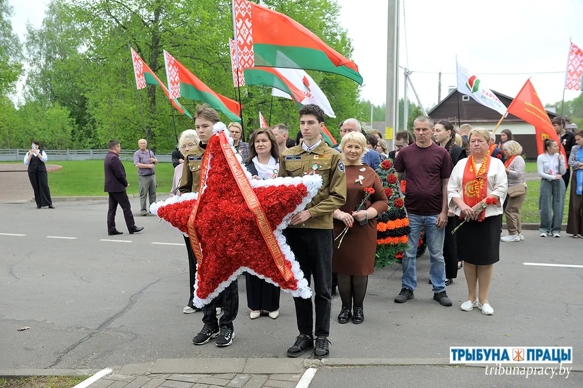 Торжественно и патриотично: Бобруйский район отметил День государственных флага, герба и гимна