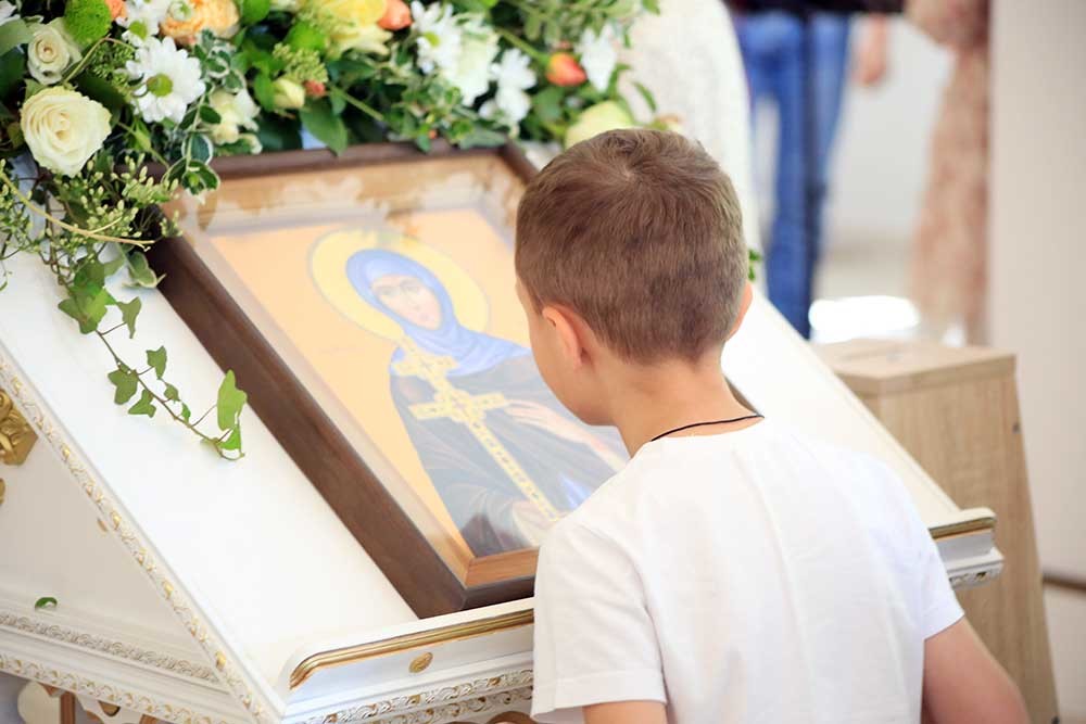 Епископ Бобруйский и Быховский Серафим совершил Божественную литургию в день памяти преподобной Евфросинии Полоцкой