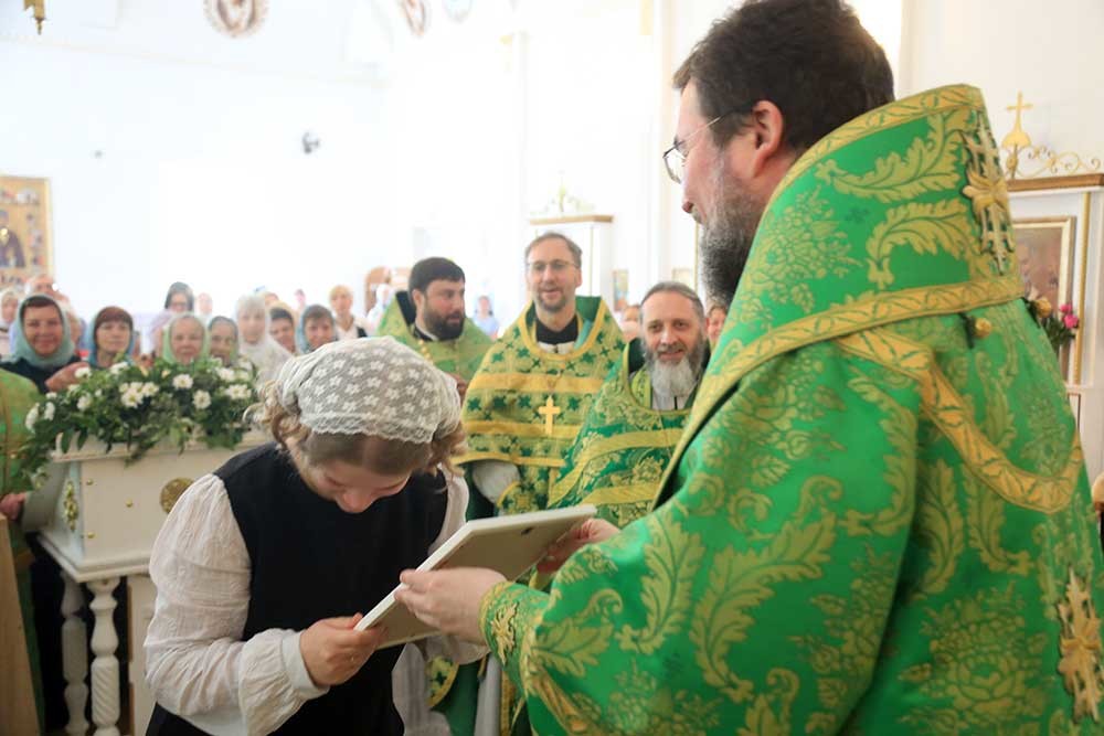 Епископ Бобруйский и Быховский Серафим совершил Божественную литургию в день памяти преподобной Евфросинии Полоцкой