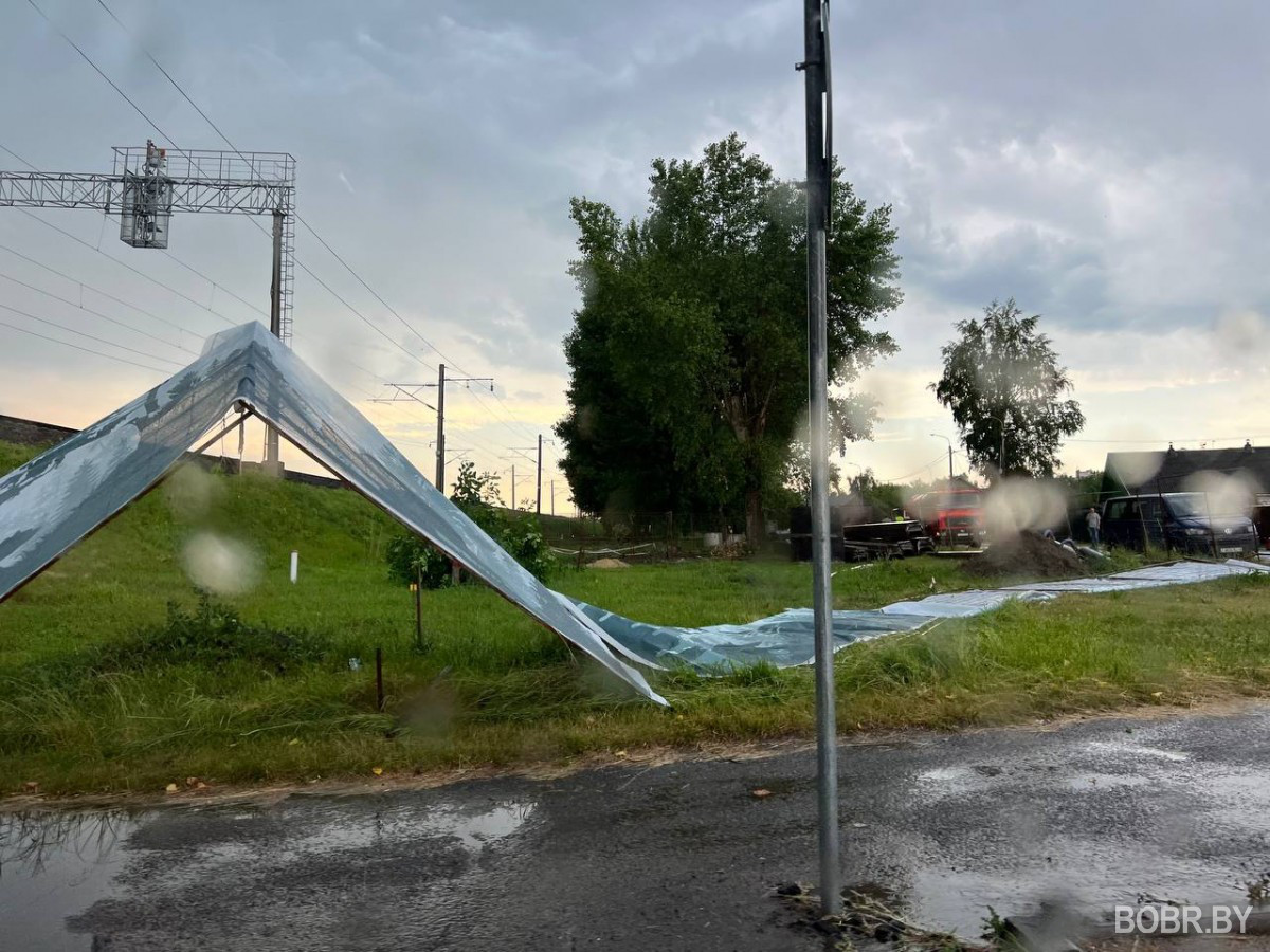 Посмотрели на последствия непогоды в Бобруйске