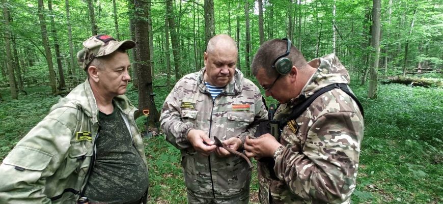 Бобруйские поисковики группы &laquo;Обелиск&raquo; нашли останки двух пилотов времён ВОВ у деревни Калинино