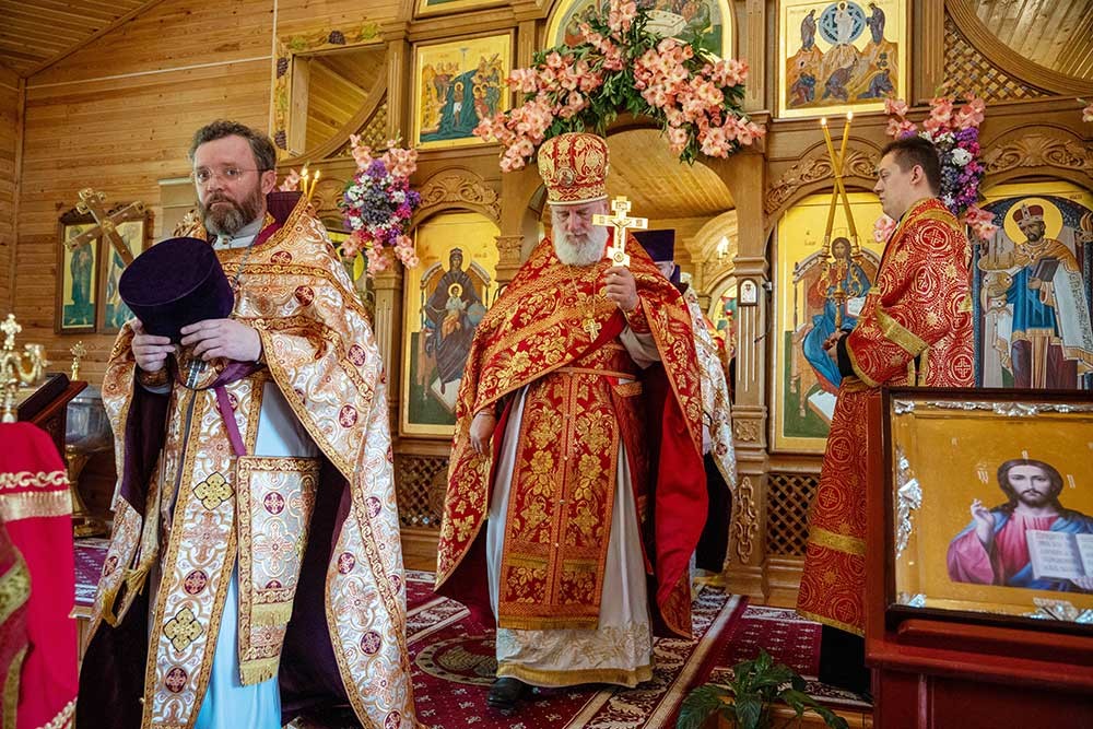 Епископ Бобруйский и Быховский Серафим возглавил престольное торжество в одноимённом храме города Бобруйска в день памяти пророка Илии