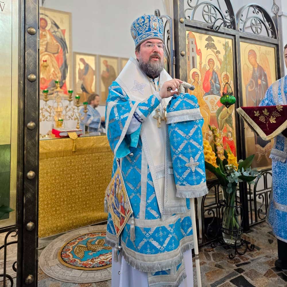 Епископ Бобруйский и Быховский Серафим совершил Божественную литургию в храме Святой Троицы агрогодка Мышковичи в день памяти иконы Божией Матери &laquo;Всецарица&raquo;