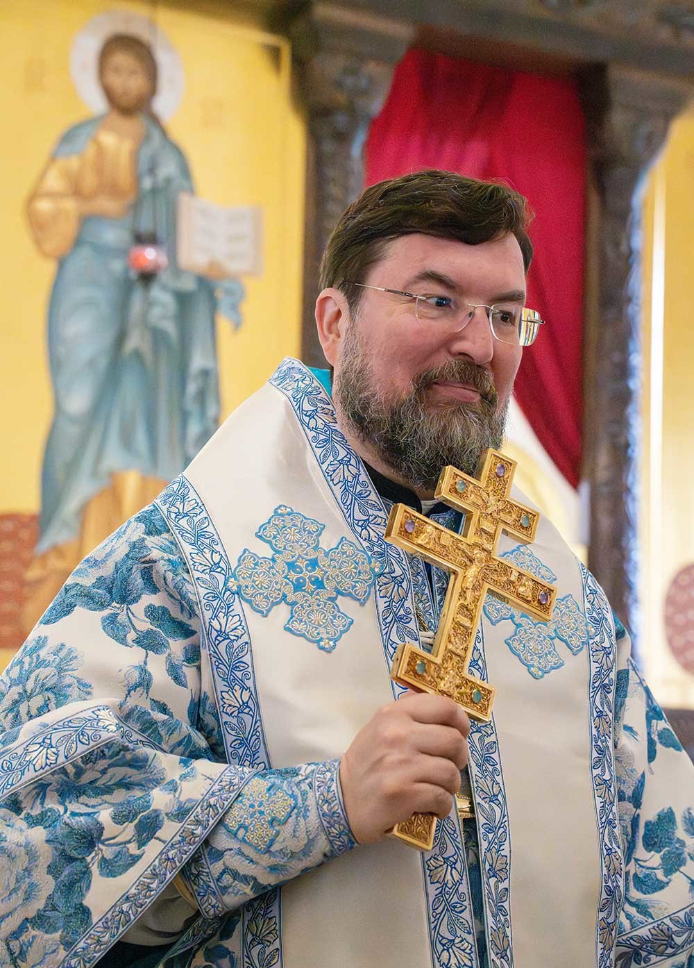 Епископ Бобруйский и Быховский Серафим совершил Божественную литургию в Никольском кафедральном соборе в день отдания праздника Успения Пресвятой Богородицы
