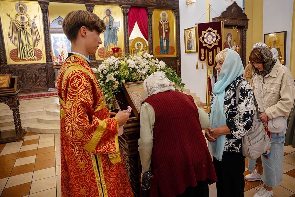 Епископ Бобруйский и Быховский Серафим совершил всенощное бдение в Бобруйском кафедральном соборе святителя Николая накануне дня Усекновения главы Иоанна Предтечи
