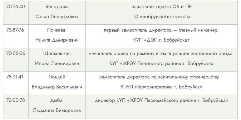 прямые телефонные линии